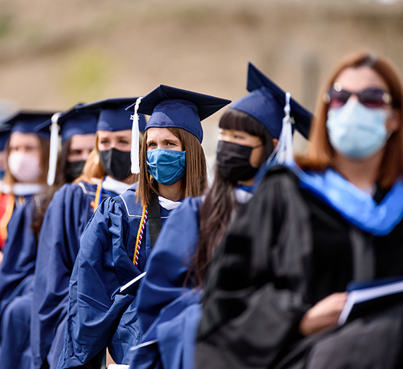 A scene from the second undergraduate ceremony on May 9. (GU photo by Matt Repplier)