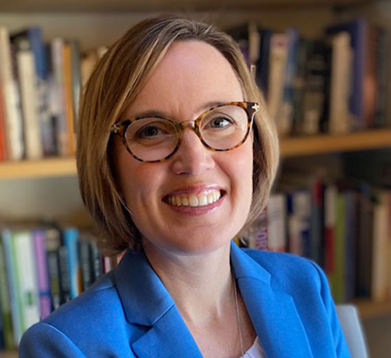 Jacqueline Van Hoomissen smiles into the camera