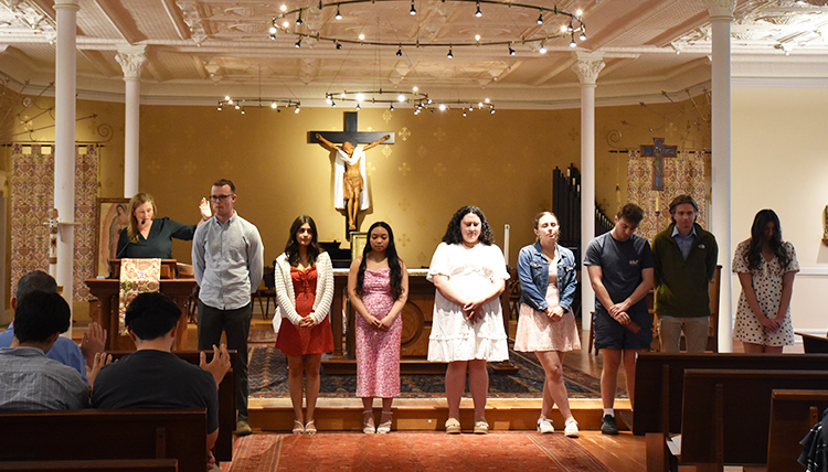 The 2024 Gonzaga appointees in post-grad service at the CCE missioning ceremony.