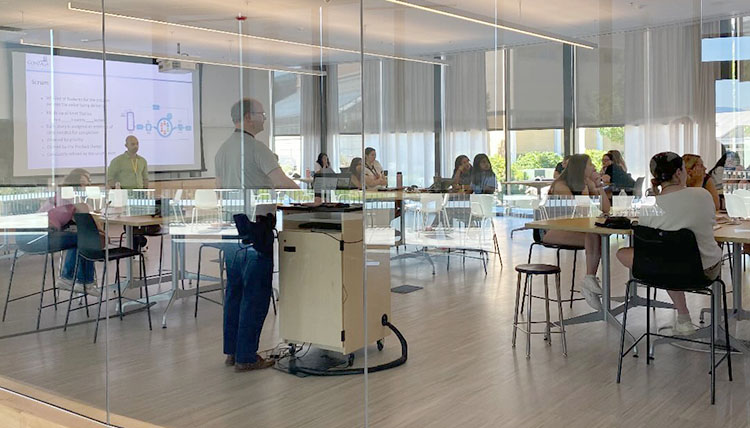 Gary Weber with SSIP students