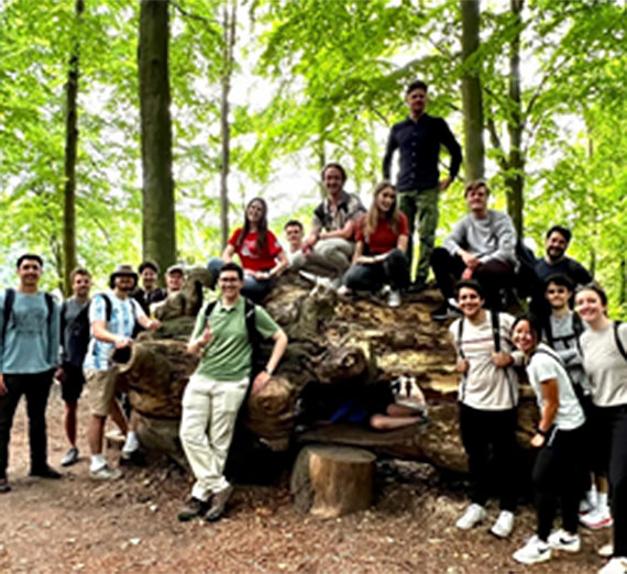 Group photo in Haagse Bos Forest.