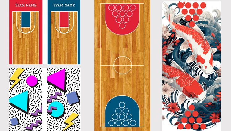 four designs of the product