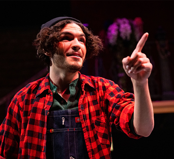 actor on stage