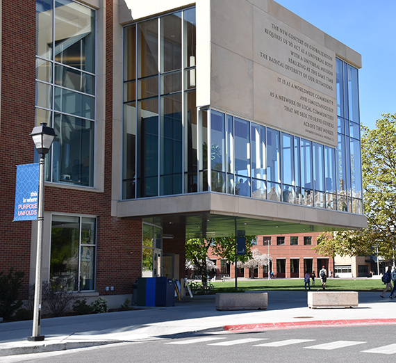 Main entrance to the Hemmingson Center