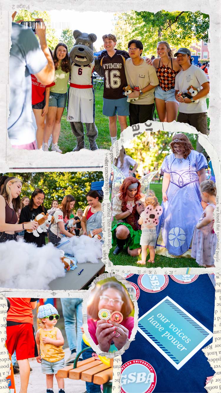 Collage of people enjoying this outdoor event.