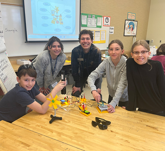 Gonzaga students working in local classrooms.