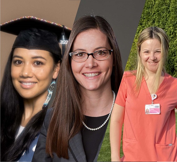 MBA and MBA AIE Students - Izzy Yasana Hawley, Meg Miller, and Natalya Terry