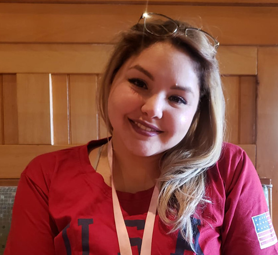 Anngie Zepeda, a graduate of the Certificate in Design Thinking program.