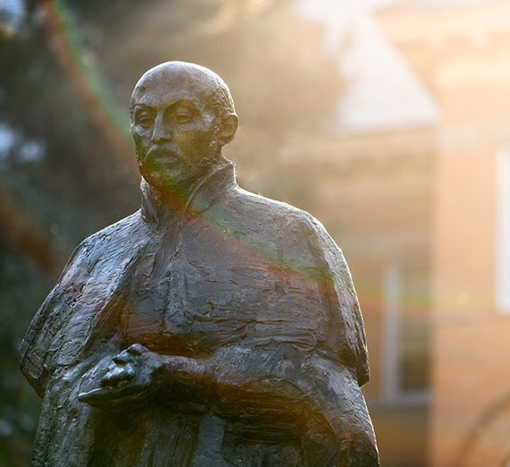 Statue of St. Ignatius.