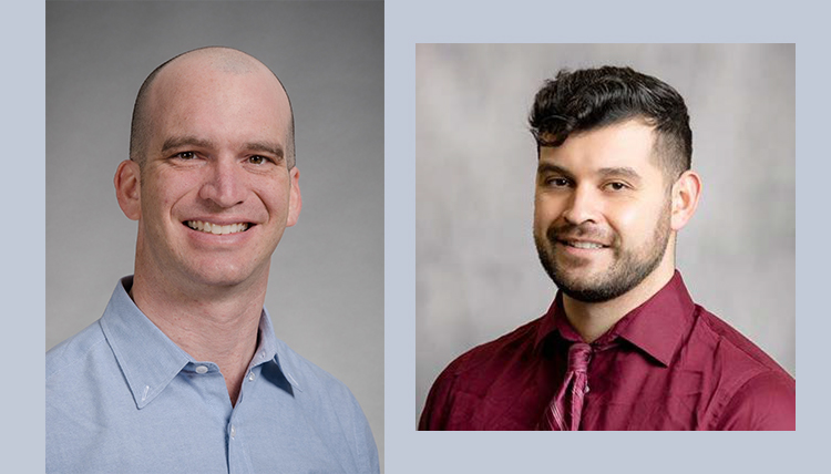 Headshots of two dentists, Gerardo Aragon and Robert Rosenthal.