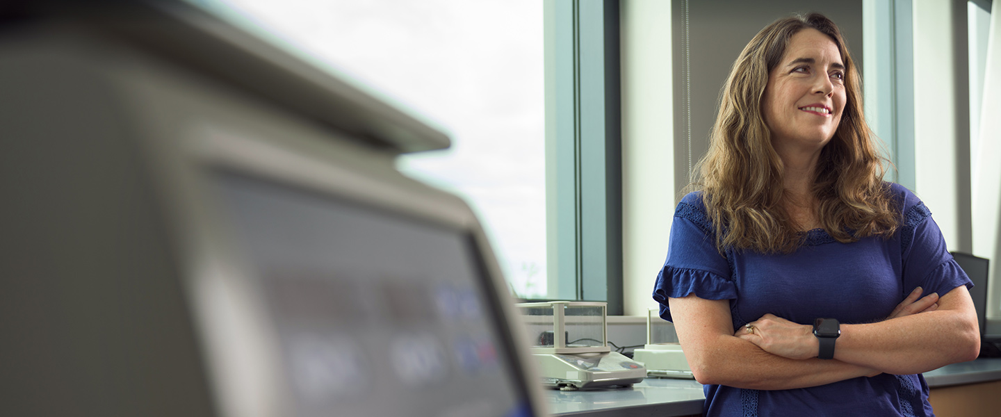 Dr. Jennifer Shepherd, Ph.D. in the lab